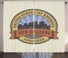 Louisiana City View Curtain