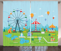 Amusement Park Curtain