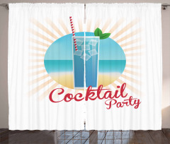 Beach Cocktail Party Curtain