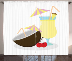 Pina Colada Cocktail Curtain