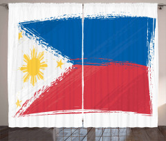 National Flag Curtain