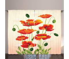 Flower Bouquet Arrangement Curtain