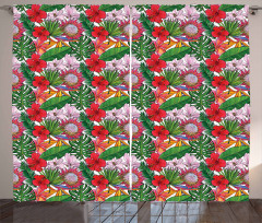 Exotic Botany Concept Curtain