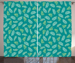 Spring Foliage Green Nature Curtain