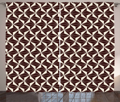 Contrast Color Triangles Curtain