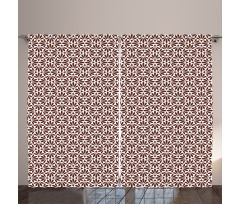 Abstract Classical Motifs Curtain