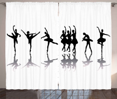 Ballerinas on Stage Dance Curtain