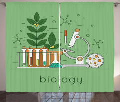 Biology Laboratory Workspace Curtain