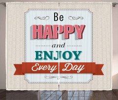 Enjoy Everyday Vintage Curtain