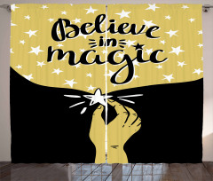Believe in Magic Lettering Curtain
