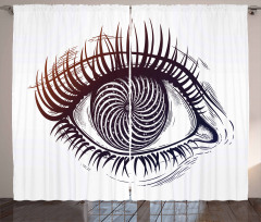 Outer Space Vortex Pupil Curtain