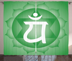 Eastern Chakra Motif Curtain