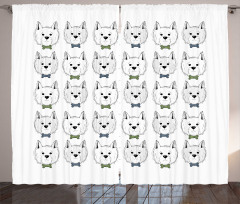 West Highland Puppies Curtain