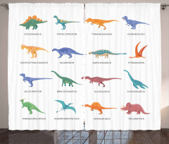 Jurassic Fossil Dinos Curtain