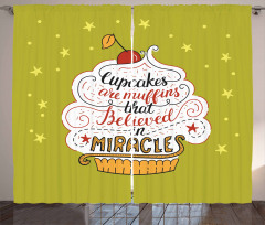 Miracles Lettering Curtain