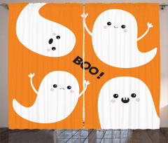 Flying Ghost Spirit Character Curtain