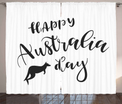 Happy Aussie Day Curtain