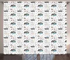 Pure Breed Dog Pattern Curtain