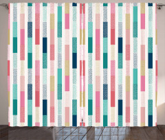 Avant-Garde Color Stripes Curtain