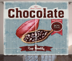 Best Choice Chocolate Retro Curtain