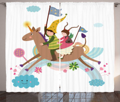 Fairy Cartoon Composition Curtain