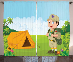 Nature Forest Adventure Curtain