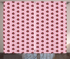 Pastel Berries Pattern Curtain