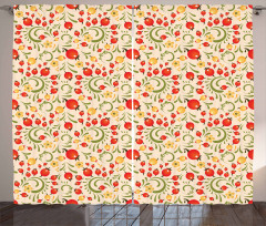 Nostalgic Harvest Blooms Curtain