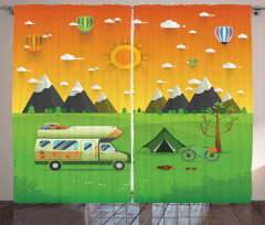 National Park Landscape Curtain