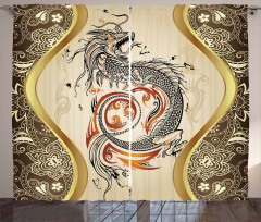 Serpent Mythological Curtain