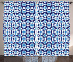 Composition Tiles Grid Curtain