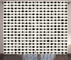 Geometric Dots Composition Curtain