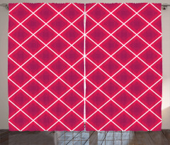 Abstract Rhombus Shapes Curtain