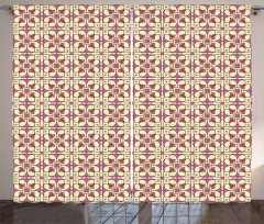 Mosaic Portuguese Tiles Art Curtain