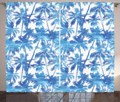 Palm Tree Jungle Theme Curtain