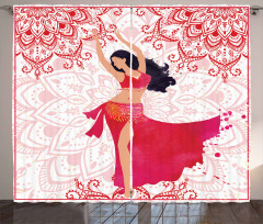 Belly Dancer Woman Curtain