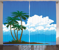 Hawaiian Holiday Island Curtain
