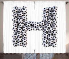 Soccer Game Day Theme Curtain