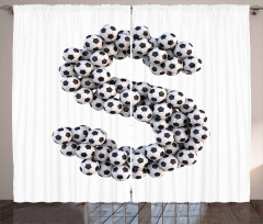 Hexagon Pattern Balls Curtain