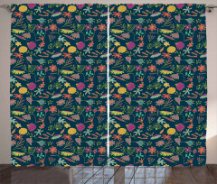 Woodland Elements Wildflower Curtain