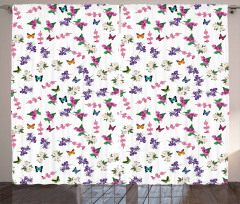 Bouquet of Spring Flowers Curtain