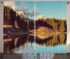 Mountain Lake Colorado Curtain