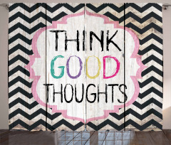 Think Thoughts Message Curtain
