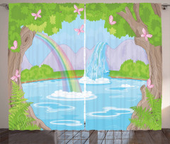 Fairy Landscape Waterfall Curtain