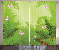 Cartoon Woodland Pattern Curtain