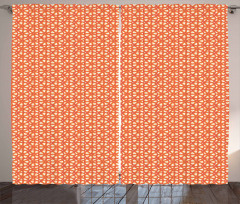 Citrus Grapefruit Slices Curtain