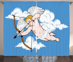 Little Cupid with Arrow Curtain