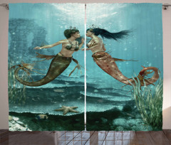Sea Star and Seaweed Curtain