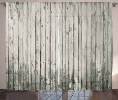 Grunge Art Vertical Planks Curtain