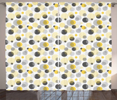 Contemporary Dotted Ovals Curtain